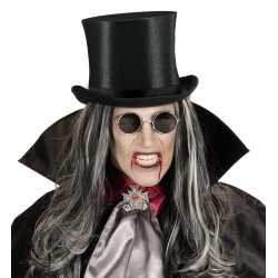 Vysoký saténový cylindrický klobúk